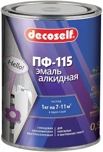 Пуфас Decoself ПФ-115 эмаль алкидная (900 мл) бежевая глянцевая