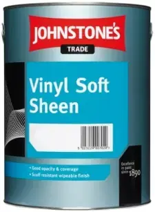 Johnstones Vinyl Soft Sheen краска интерьерная (1 л) белая база L