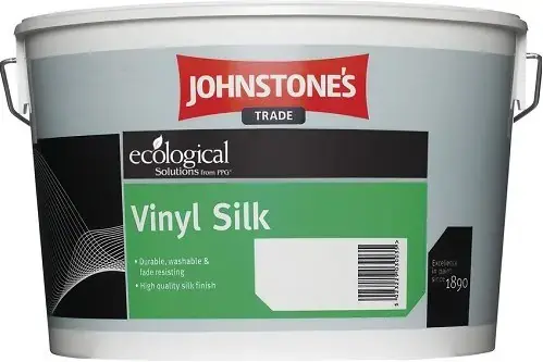 Johnstones Vinyl Silk шелковая интерьерная краска (5 л) белая база L