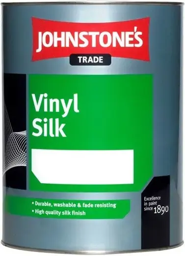 Johnstones Vinyl Silk шелковая интерьерная краска (1 л) белая база L