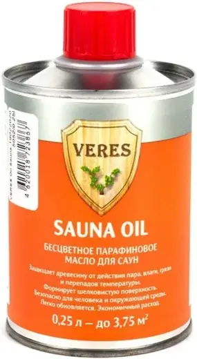 Veres Sauna Oil бесцветное парафиновое масло для саун (250 мл)