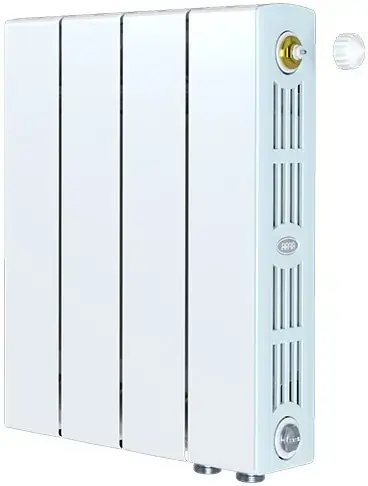Рифар Supremo Ventil радиатор биметаллический секционный с нижним подключением 350 VR 4 секции (320*425 мм) нижнее правое 350 мм 5.60 кв.м RIFAR S350-