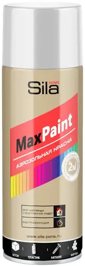 Sila Home Max Paint аэрозольная краска для наружных и внутренних работ (520 мл) белая RAL9003 матовая