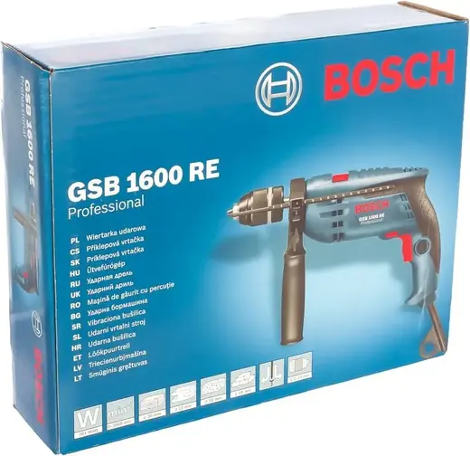 Bosch Professional GSB 1600 RE дрель ударная (700 Вт)