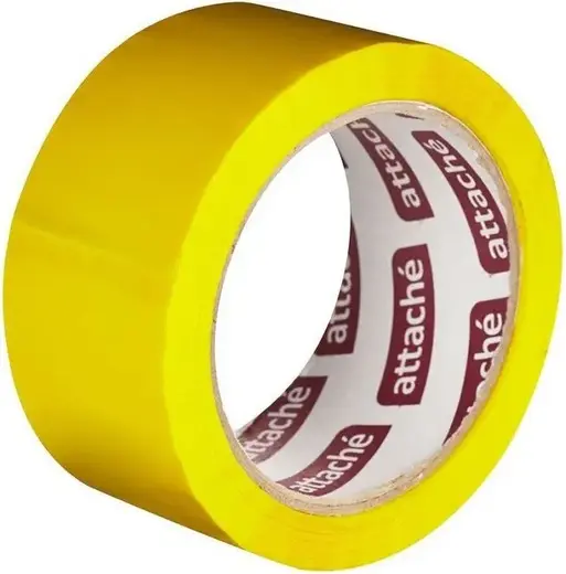 Attache клейкая лента упаковочная (48*66 м/45 мкм) желтая