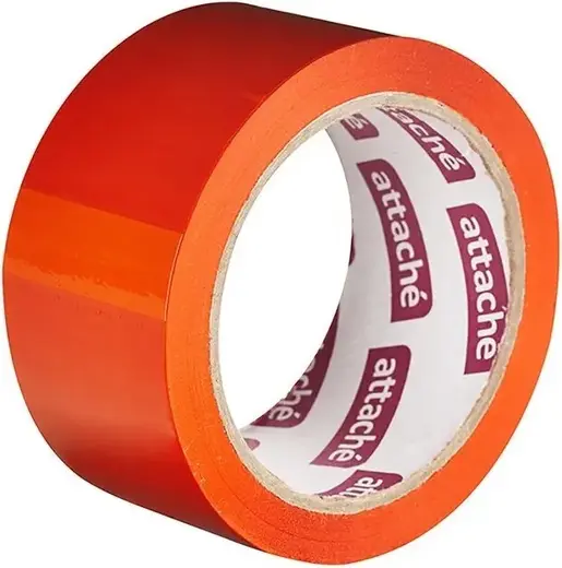 Attache клейкая лента упаковочная (48*66 м/45 мкм) оранжевая