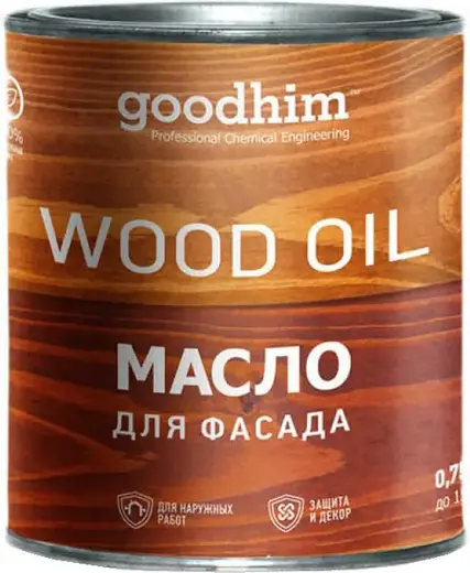 Goodhim Wood Oil масло для фасада (750 мл) махагон