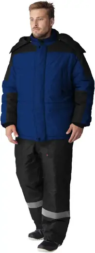 Факел-Спецодежда Европа куртка зимняя (48-50) 170-176 темно-синяя/черная