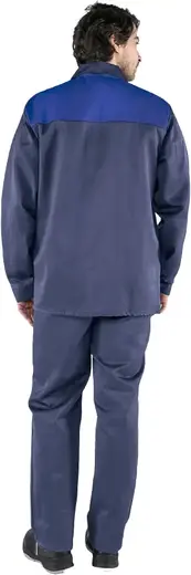 Факел-Спецодежда Стандарт костюм (куртка + брюки 48-50) 158-164 васильковый/темно-синий