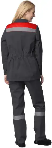 Факел-Спецодежда Весна-1 СОП костюм женский (куртка + брюки 40-42) 170-176 красный/темно-серый