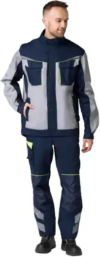 Факел-Спецодежда Profline Specialist куртка укороченная мужская (60-62) 170-176 серая/темно-синяя