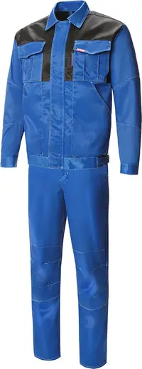 Союзспецодежда Mars костюм мужской летний (куртка + полукомбинезон 48-50) 182-188 василек/черный