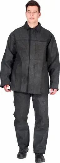 Факел-Спецодежда костюм сварщика цельноспилковый (куртка + брюки 48-50) 170-176