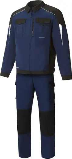 Союзспецодежда Status New костюм (куртка + брюки 64-66) 182-188 темно-синий/черный