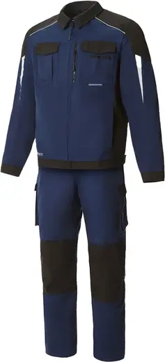 Союзспецодежда Status New 2 костюм (куртка + полукомбинезон 56-58) 170-176 темно-синий/черный