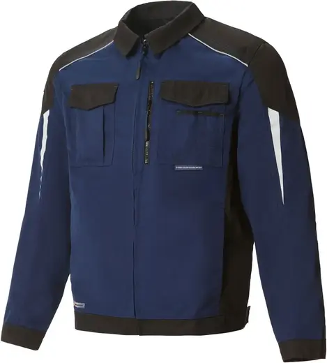 Союзспецодежда Status New 2 костюм (куртка + полукомбинезон 48-50) 182-188 темно-синий/черный