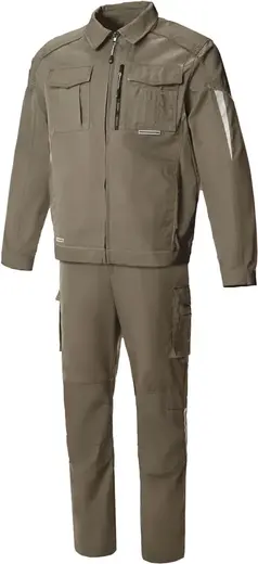 Союзспецодежда Status New костюм (куртка + брюки 60-62) 170-176 серый хаки