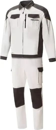 Союзспецодежда Status New костюм (куртка + брюки 48-50) 182-188 белый/графит