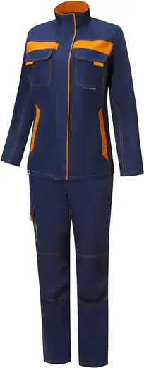 Союзспецодежда Star костюм женский (куртка + брюки 56-58) 158-164 темно-синий/горчичный