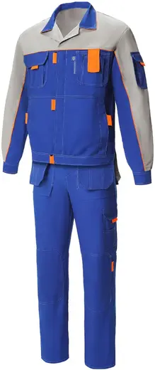 Союзспецодежда Профессионал-1 костюм (куртка + брюки 48-50) 170-176 василек/светло-серый