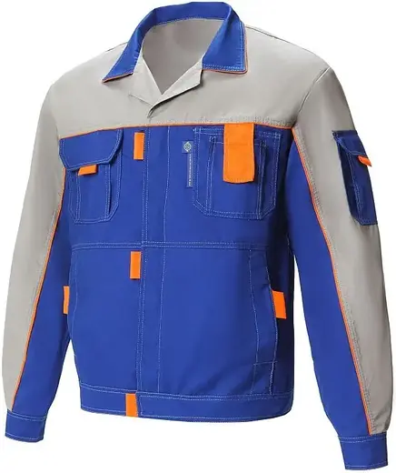 Союзспецодежда Профессионал-1 костюм (куртка + брюки 48-50) 170-176 василек/светло-серый