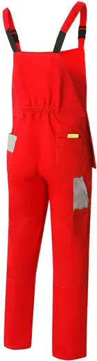 Союзспецодежда Профессионал-2 костюм рабочий (куртка + полукомбинезон 44-46) 158-164 красный/светло-серый