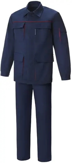 Союзспецодежда Эксперт-2 костюм (куртка + полукомбинезон 44-46) 170-176 темно-синий