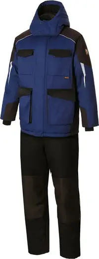 Союзспецодежда Status костюм утепленный (куртка + полукомбинезон 56-58) 182-188 темно-синий/черный