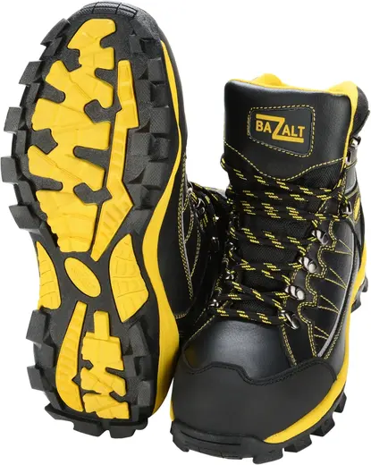 Bazaltron ботинки (43) черные/желтые подносок композитный
