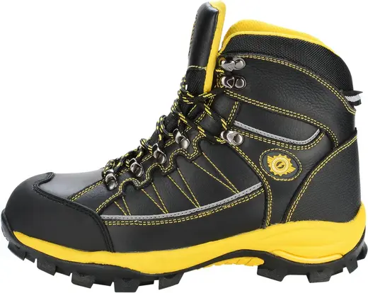 Bazaltron ботинки (43) черные/желтые подносок композитный