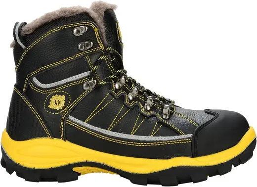 Bazaltron ботинки (46) черные/желтые подносок композитный 200 Дж