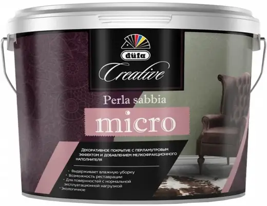Dufa Creative Perla Sabbia Micro декоративное покрытие эффект металлизированного перламутра (1 кг)