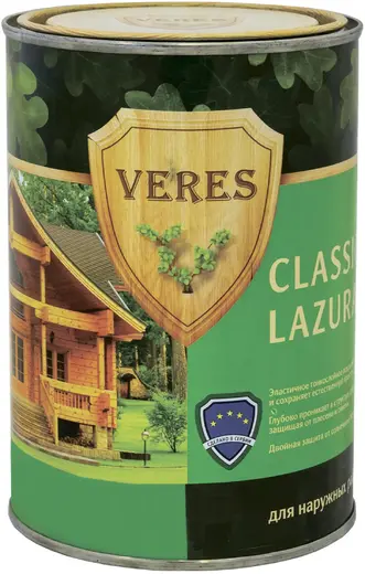 Veres Classic Lazura декоративно-защитная лессирующая пропитка для древесины (900 мл) №29