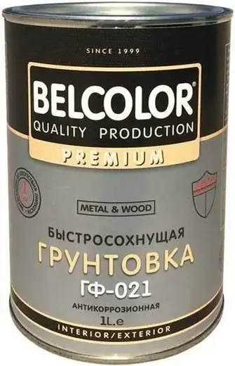 Belcolor Premium BLC ГФ-021 грунтовка антикоррозионная быстросохнущая (1 кг) серая