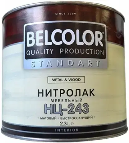 Belcolor Standart НЦ-243 Metal & Wood нитролак мебельный (2.5 кг)