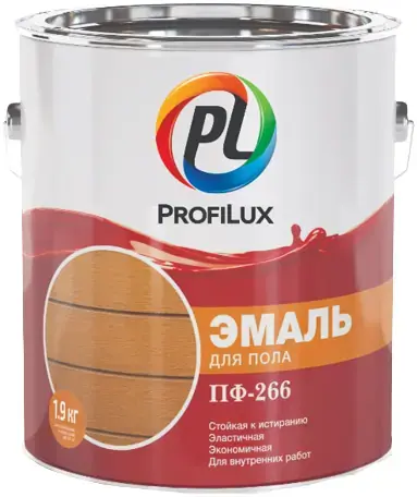 Профилюкс ПФ-266 эмаль алкидная для пола (1.9 кг) желто-коричневая