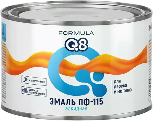 Formula Q8 ПФ-115 эмаль алкидная (400 г) желто-коричневая