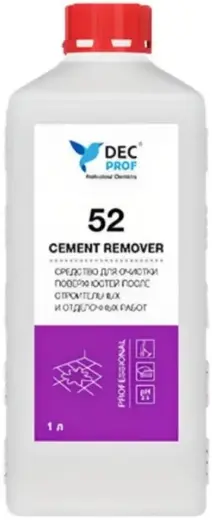 DEC Prof 52 Cement Remover средство для удаления цементного налета (1 л)