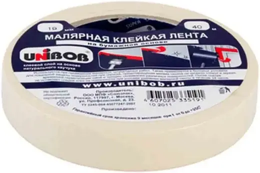 Unibob малярная клейкая лента (19*40 м)