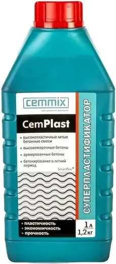 Cemmix Cemplast Суперпластификатор добавка для строительных растворов (1 л)