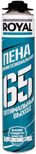 Royal 65 Оптимальный Выход пена монтажная профессиональная (770 мл) летняя