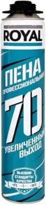 Royal 70 Увеличенный Выход пена монтажная профессиональная (870 мл) зимняя