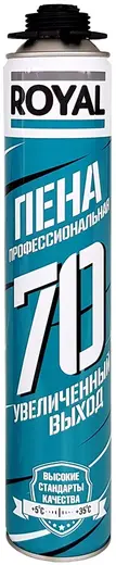 Royal 70 Увеличенный Выход пена монтажная профессиональная (870 мл) летняя