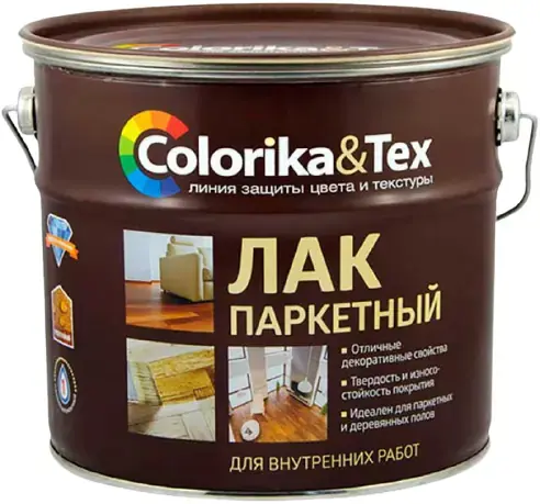 Colorika & Tex Premium лак паркетный алкидно-уретановый (2.7 л) полуматовый