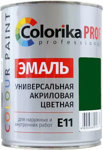 Colorika Prof Color Paint эмаль универсальная акриловая (900 мл) зеленая