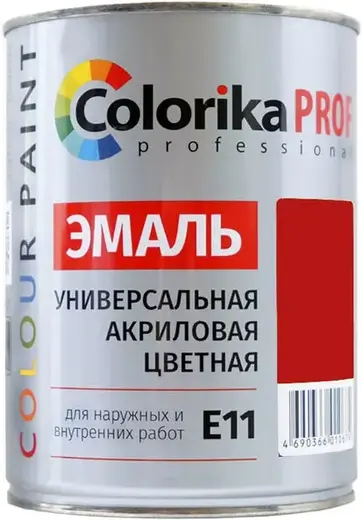 Colorika Prof Color Paint эмаль универсальная акриловая (900 мл) красная