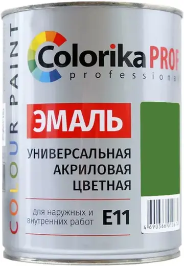 Colorika Prof Color Paint эмаль универсальная акриловая (900 мл) салатовая