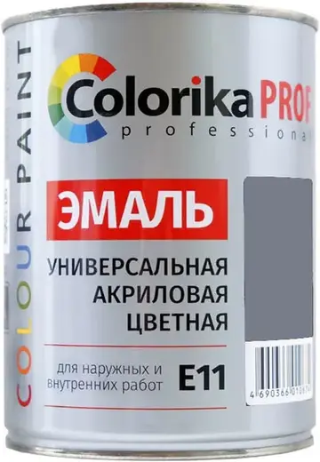 Colorika Prof Color Paint эмаль универсальная акриловая (900 мл) серая