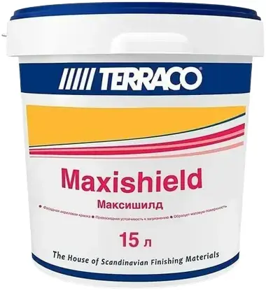 Terraco Maxishield краска акриловая для фасадных работ (15 л) бесцветная база Clear