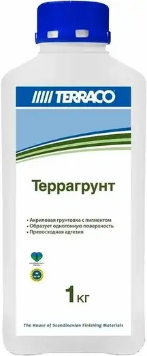 Terraco Террагрунт грунтовка универсальная пигментированная (1 кг) белая White